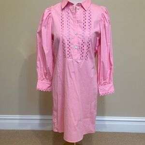 ESQUALO Classic Pink Lucy Poplin Dress
